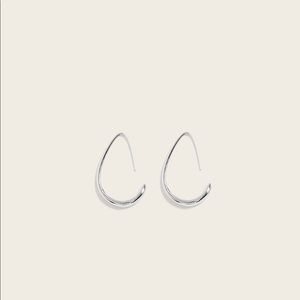 SERENA DROP HOOP EARRING w/ Gift Box and Bag